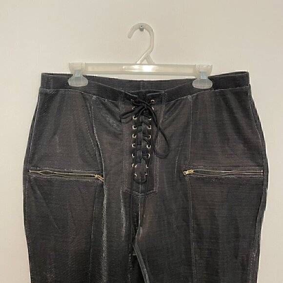 Fashion Nova Pants & Jumpsuits Fashion Nova Plus Size Black Silver